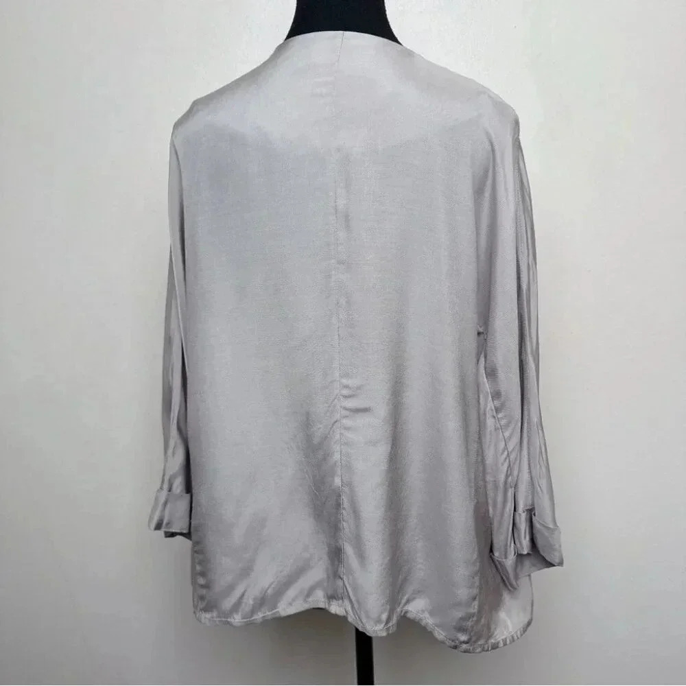 Club Monaco Womens Medium Drape Asymmetrical Jacket - Picture 2 of 14